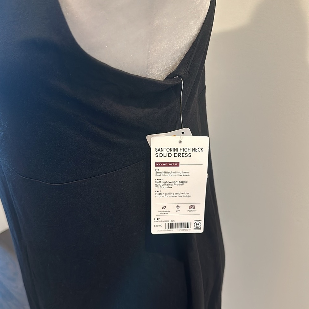 NWT Athleta Petite Santorini High Neck Dress Sz LP - Picture 3 of 7